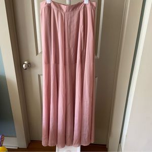 Lined Flowy Skirt w/Slit